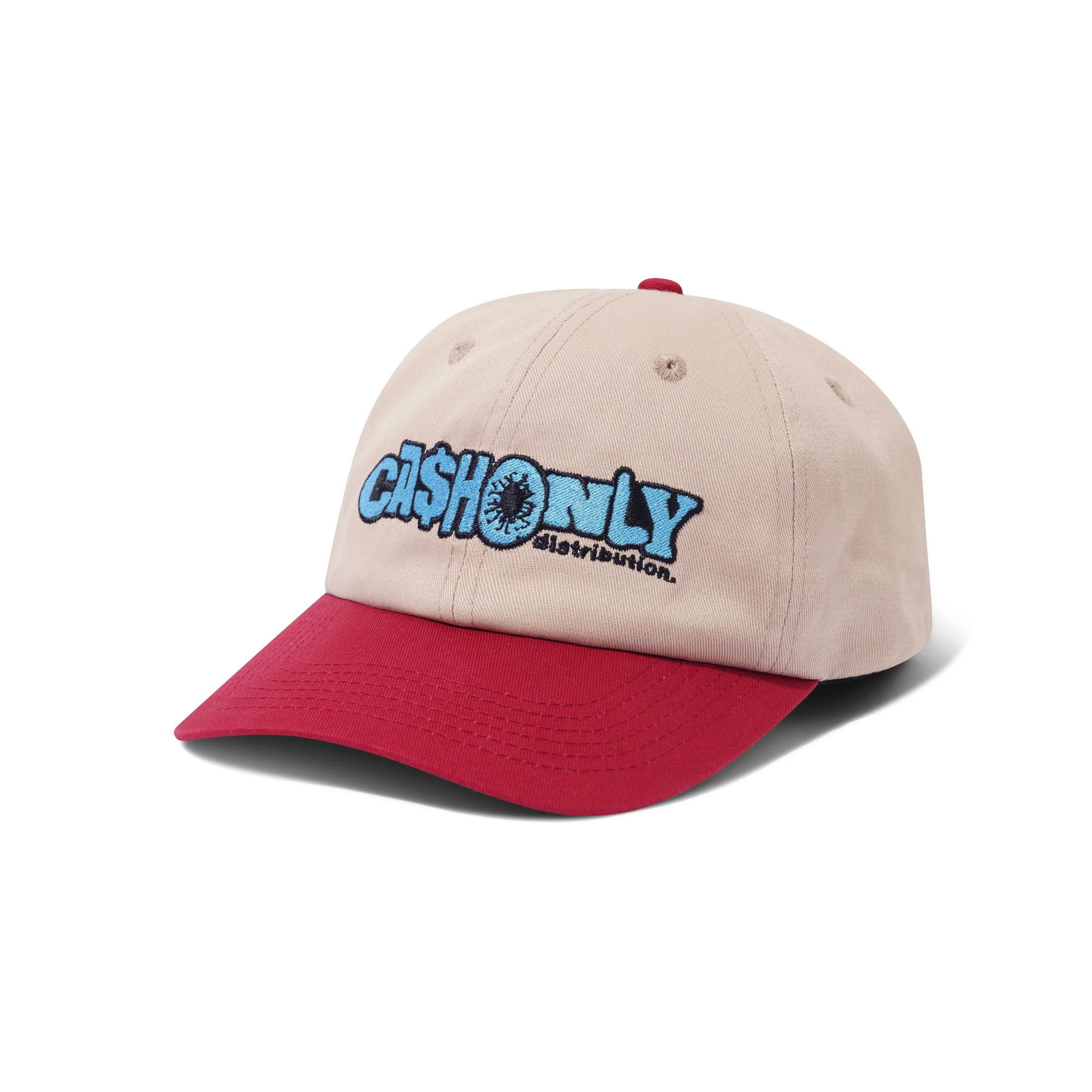 Payday 6 Panel Cap, Tan / Burgundy