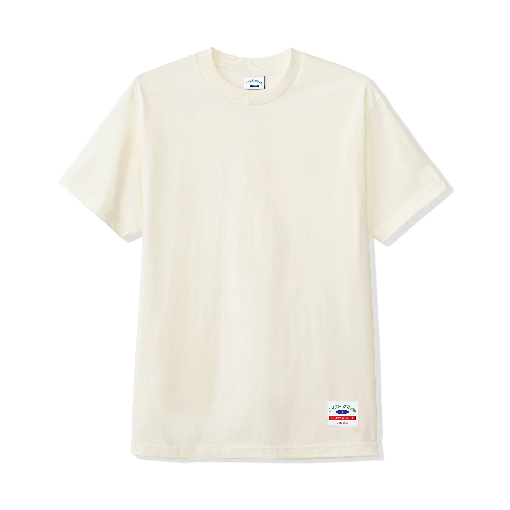 Ultra Heavy-Weight Basic Tee, Cream  