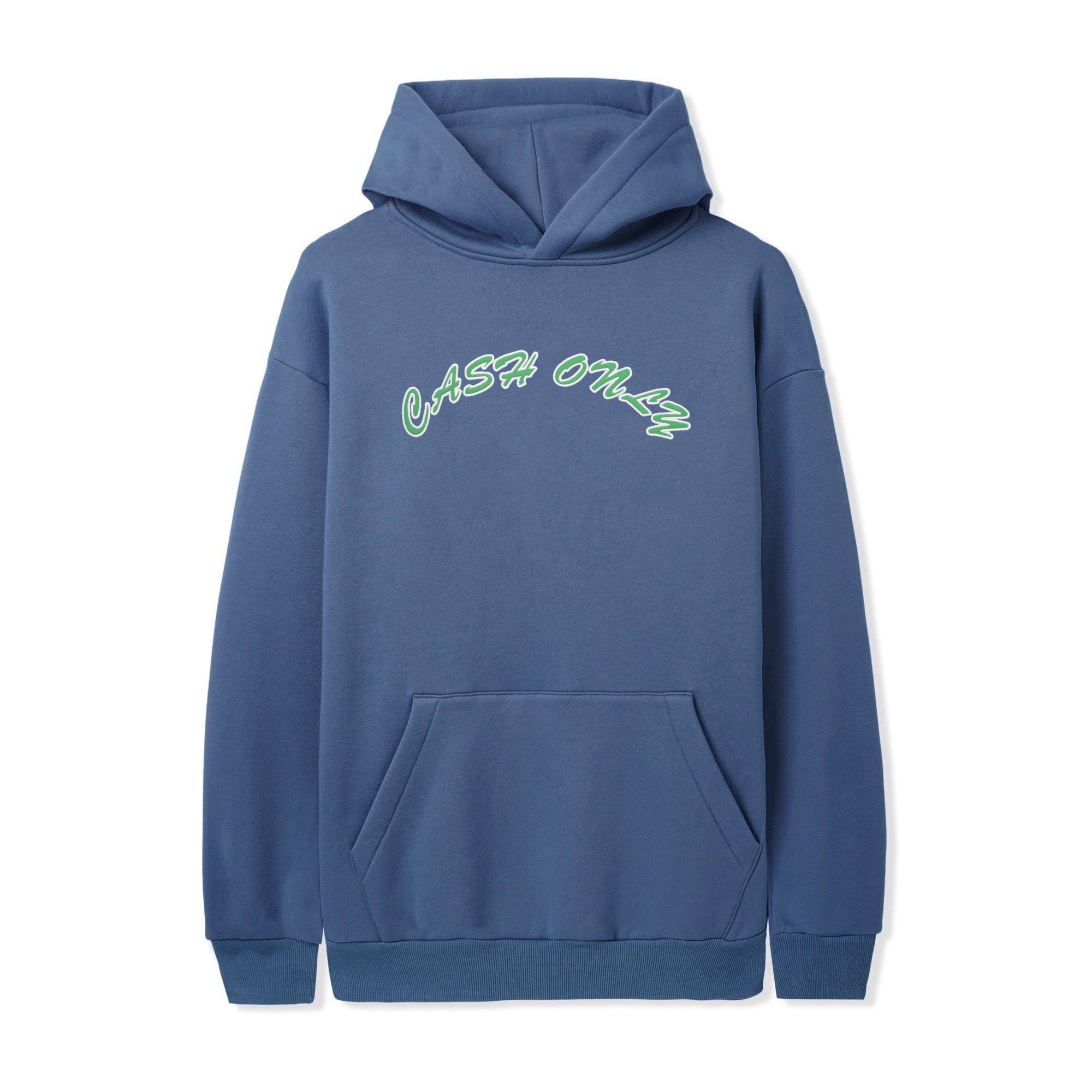 Nylon Applique Logo Pullover, Denim