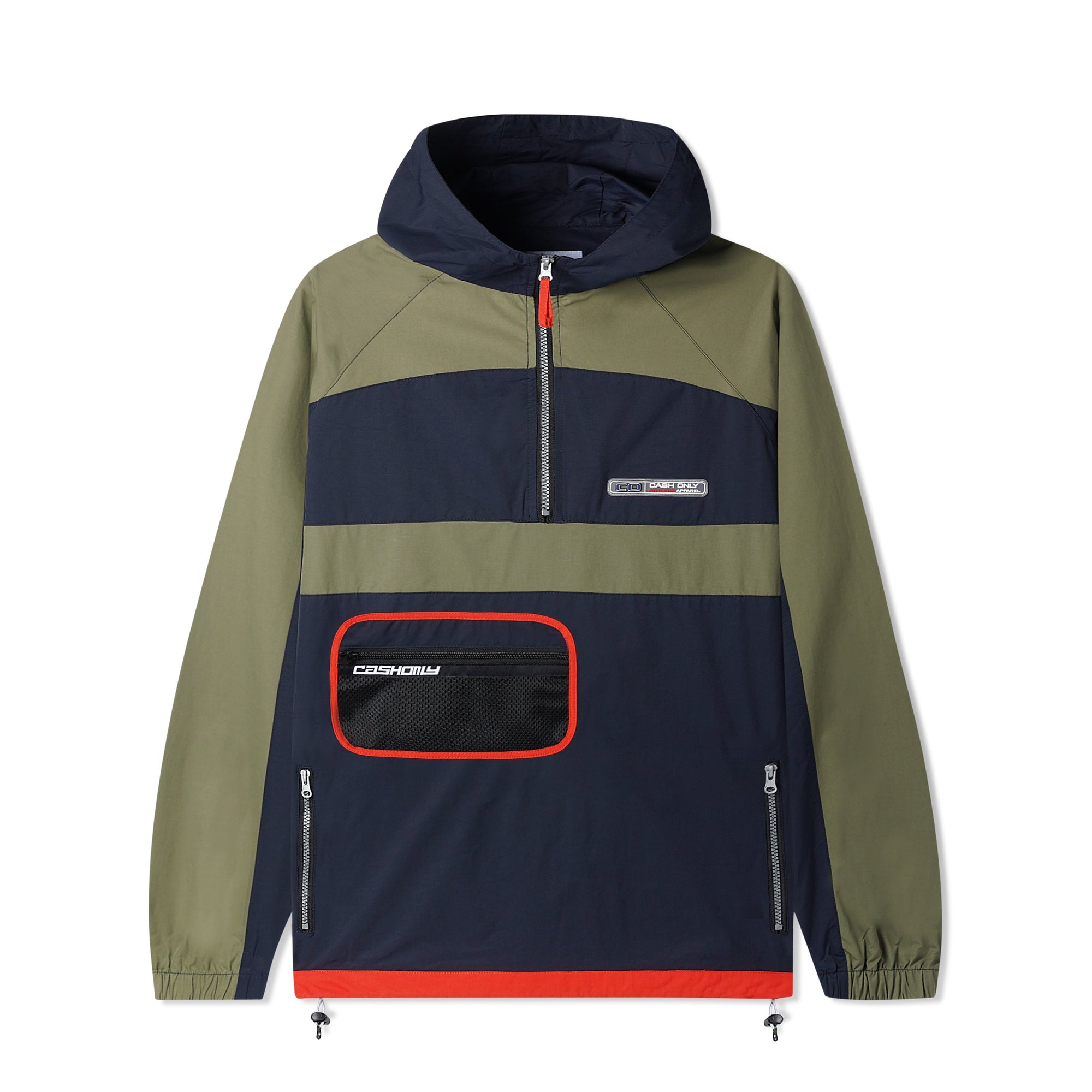 Athletic Anorak Jacket, Army / Navy