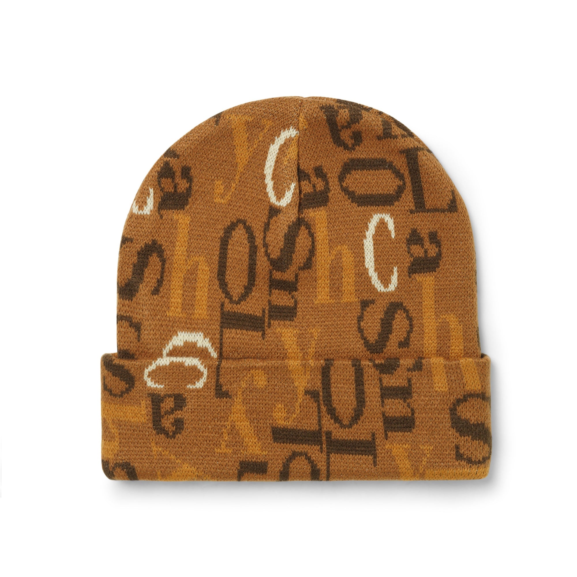 Big Letter Beanie, Tan