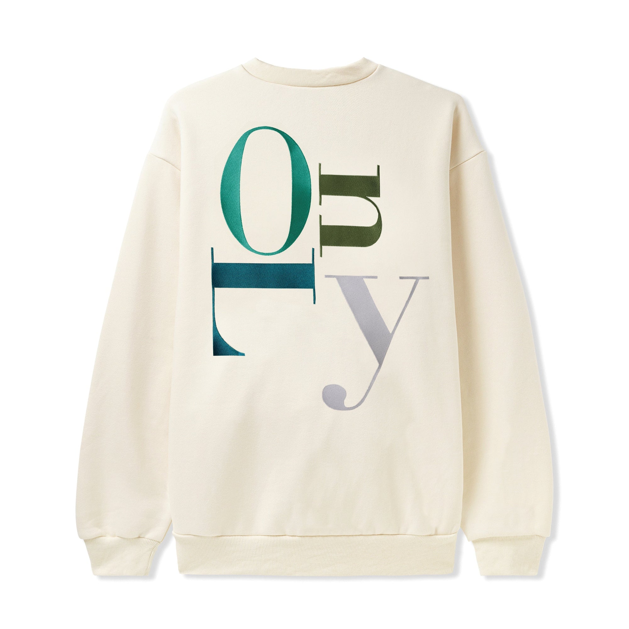 Big Letter Crewneck, Cream