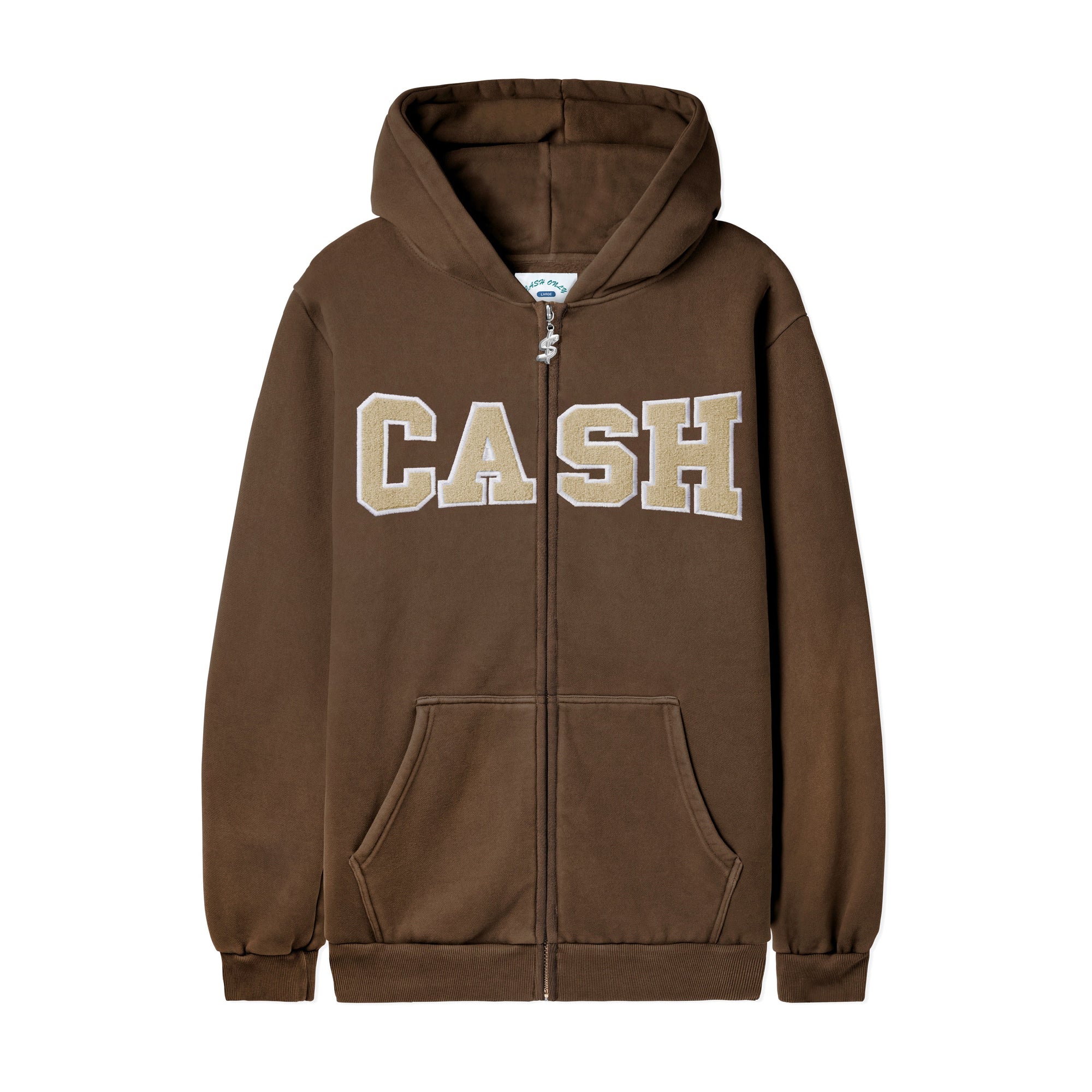 Campus Zip-Thru Hood, Brown