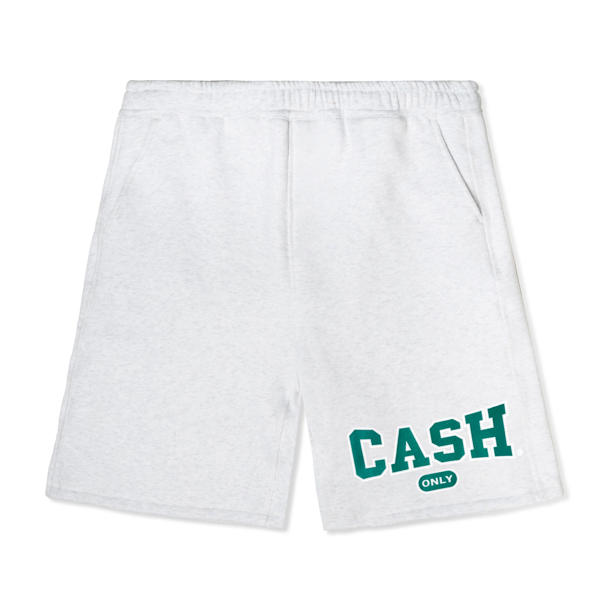 College Fleece Shorts, Ash Grey