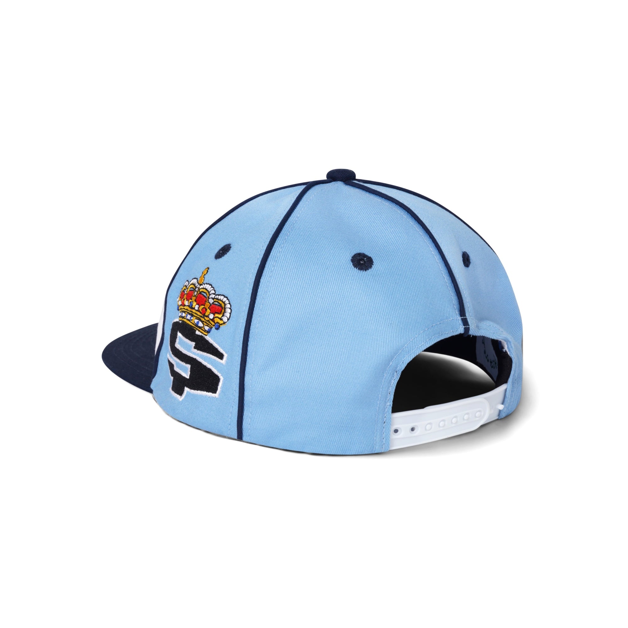 Downtown Snapback Cap, White / Navy / Pale Blue