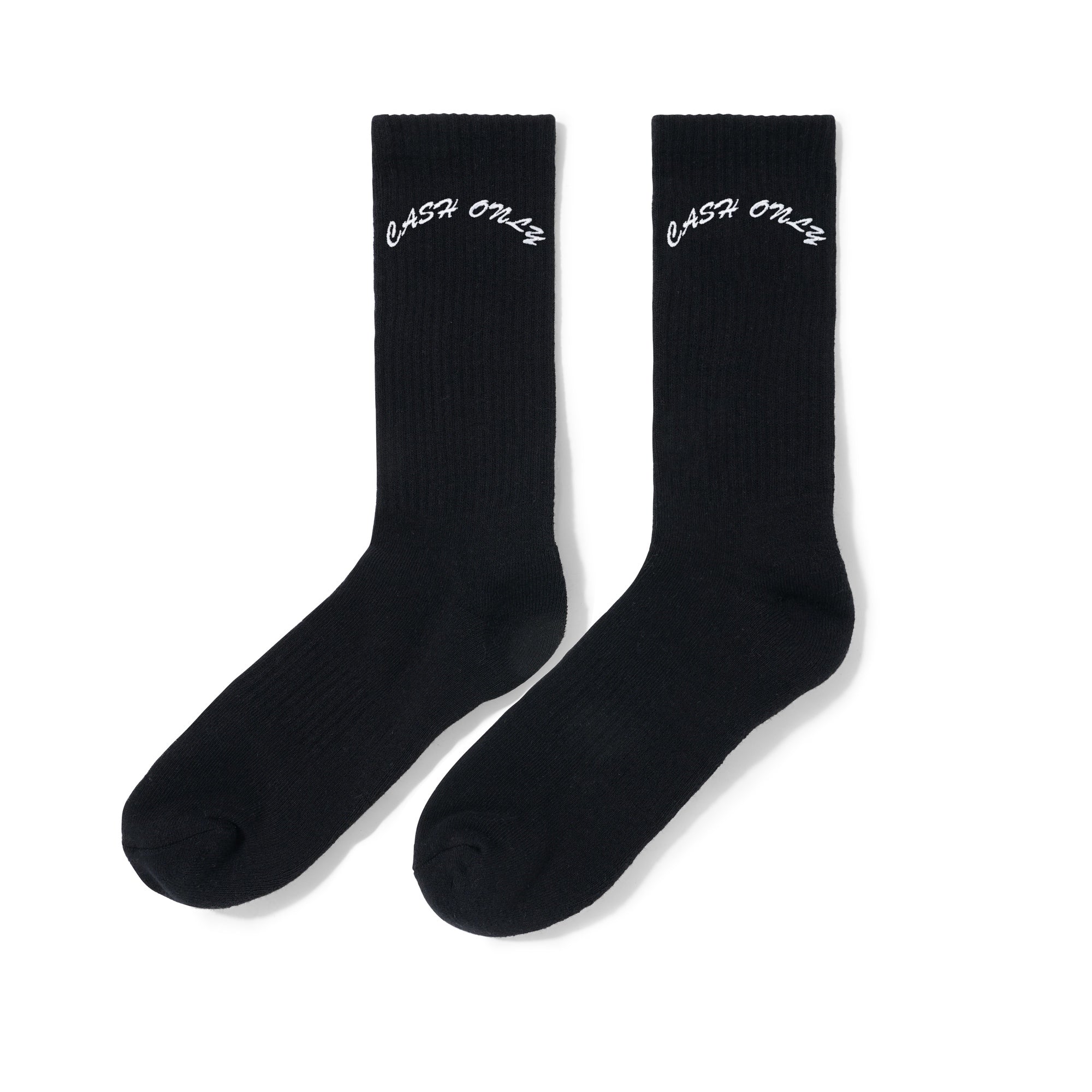 Logo Crew Socks, Black