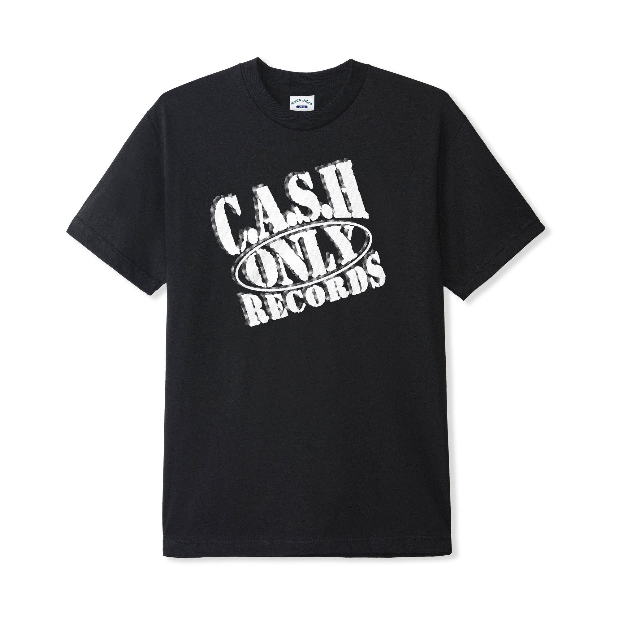 Records Tee, Black