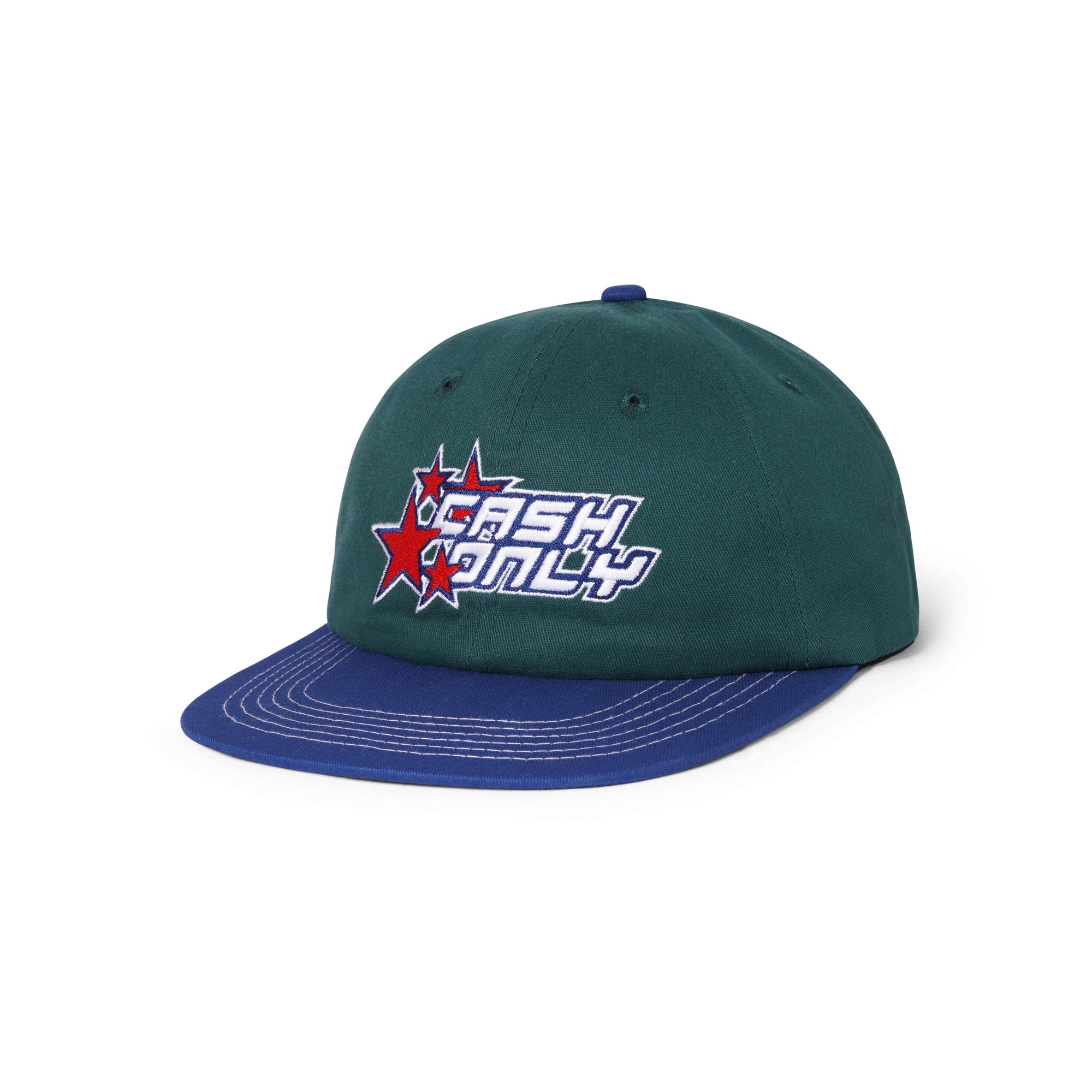 Stars 6 Panel Cap, Forest / Navy